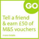 Tell a friend and earn £50 of M&S vouchers